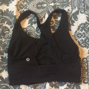 Black Lululemon Mesh Sports Bra